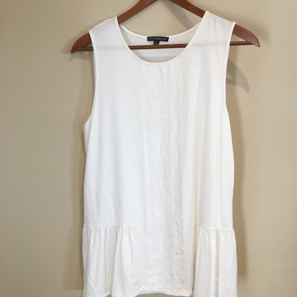 Adrianna Papell tank top ivory medium - Picture 1 of 7